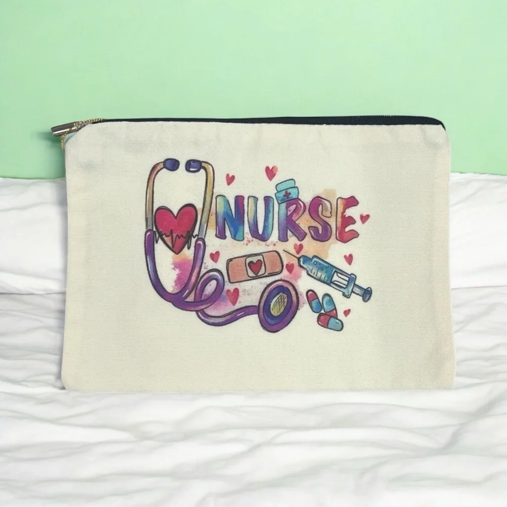 Nurse Theme Canvas Travel Bag